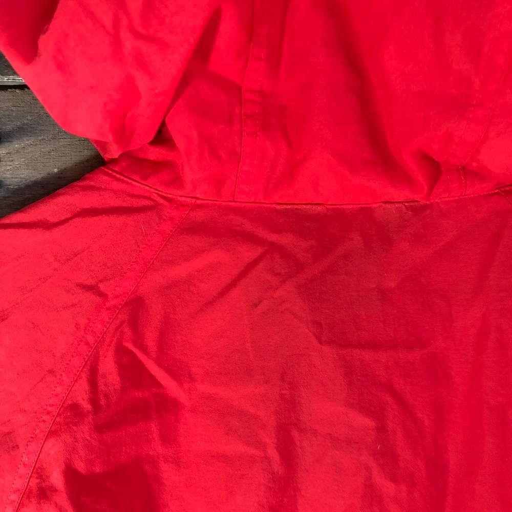 Eddie Bauer Red Pullover Rain Jacket - image 8